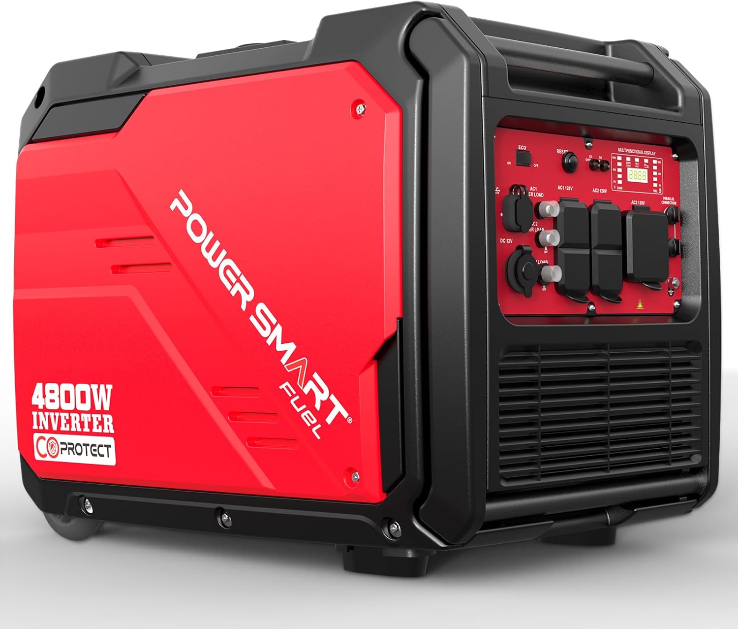 PowerSmart 4800-Watt Portable Inverter Generator, Special Generator with Wheels...