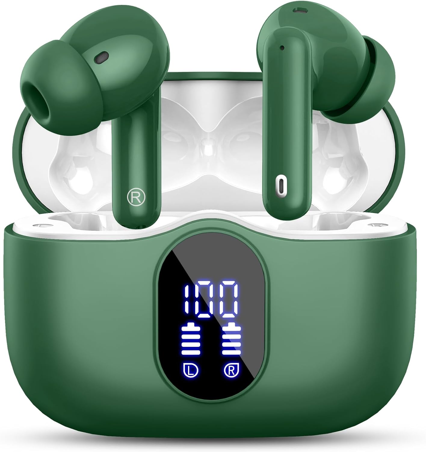 Wireless Earbuds, Bluetooth 5.3 Headphones In Ear with 4 ENC Noise Cancelling Mi...