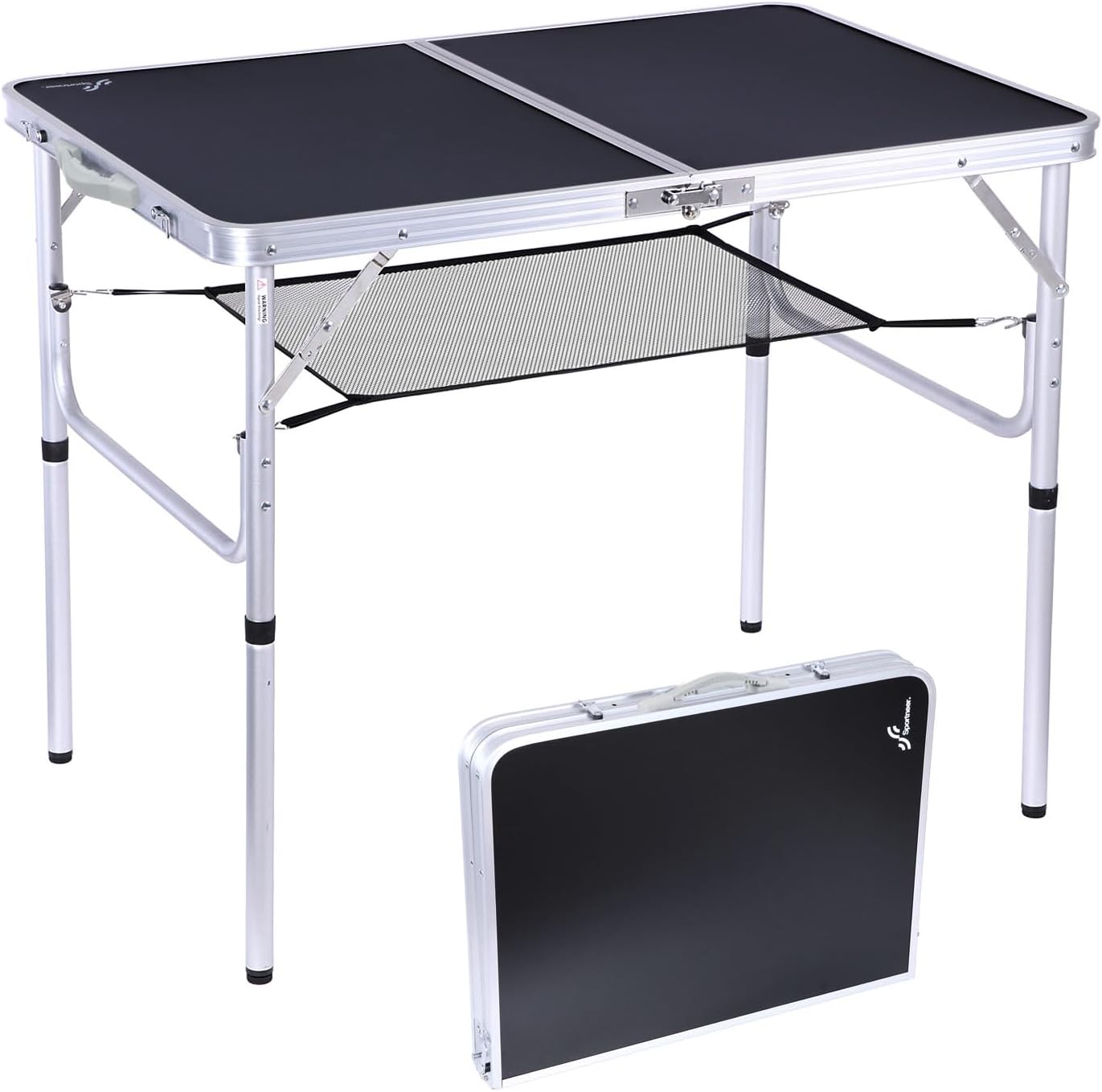 Sportneer Folding Camping Table, Special Adjustable Height Small Folding Table,...