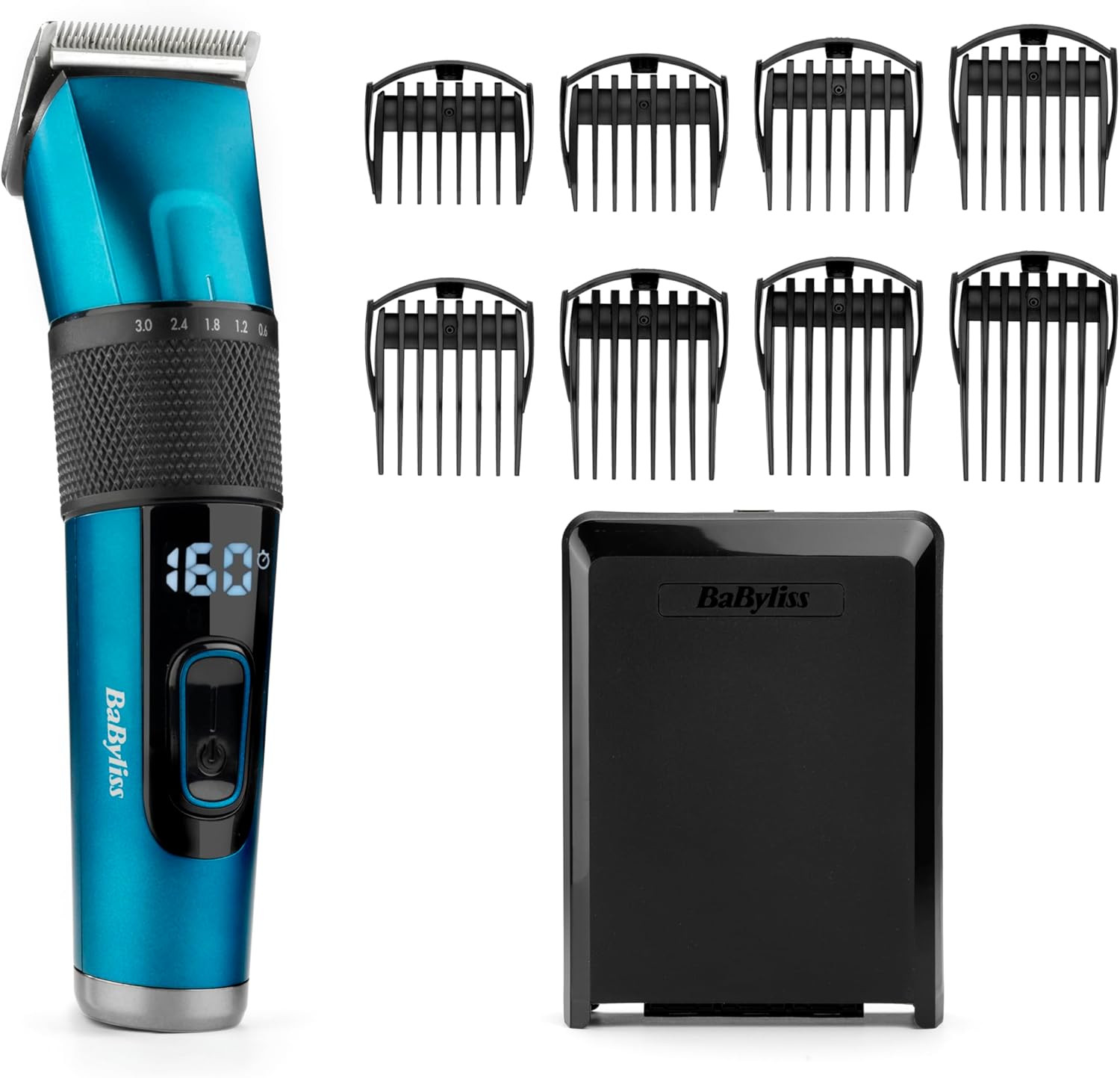 BaByliss Japanese Steel Digital Hair Clipper, Lithium Cordless/Corded, 45 Cuttin...