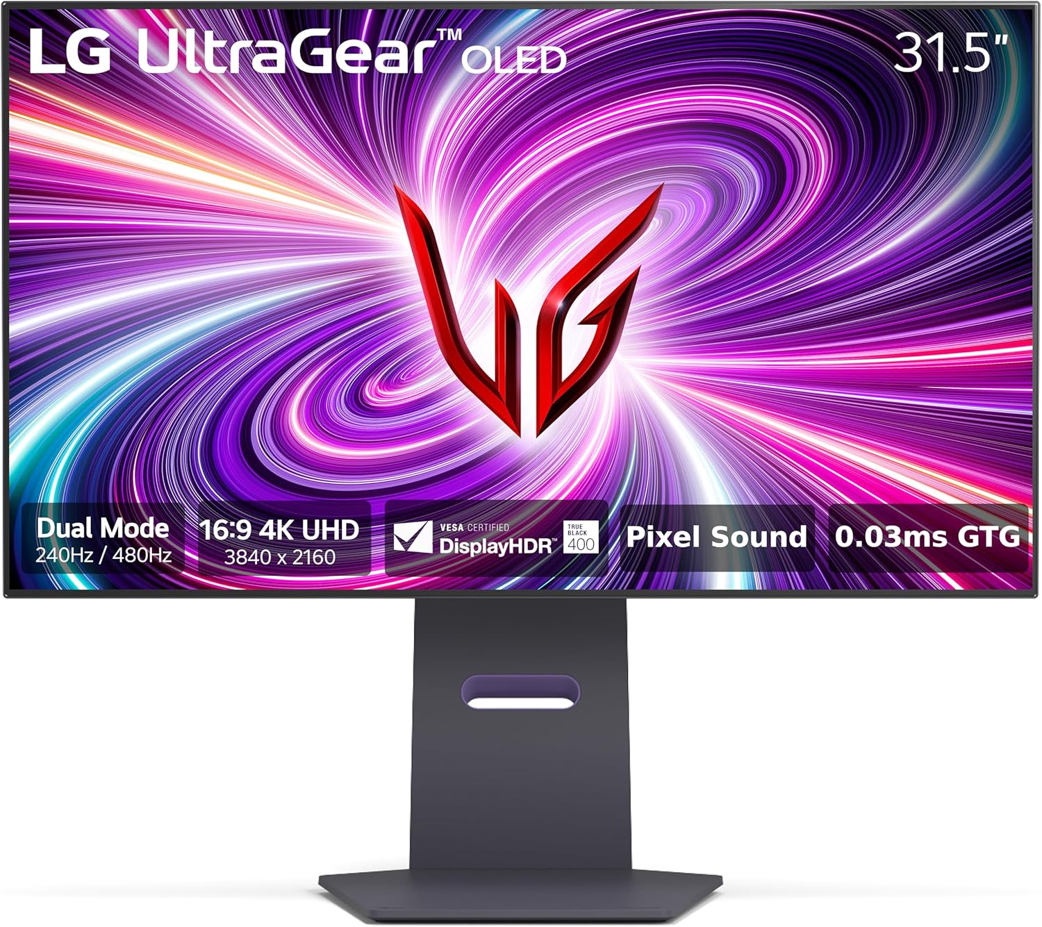 LG 32GS95UE 32-inch Ultragear OLED Dual Mode Gamin...