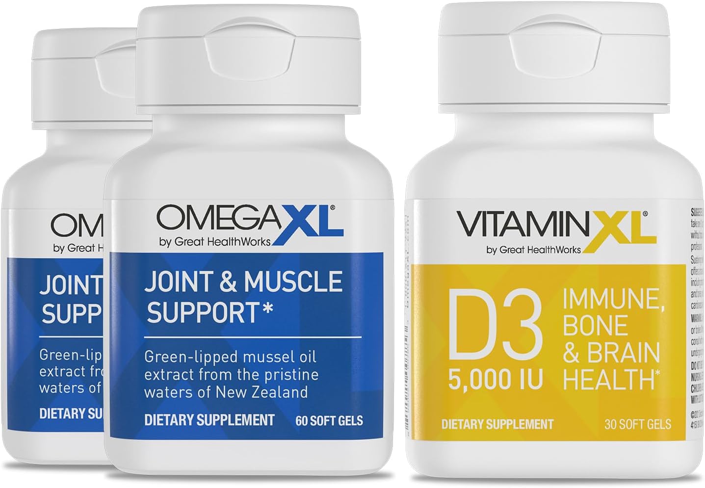 OmegaXL Joint Support Supplement - Natural Muscle/Immune Support, 60 Softgels (2...