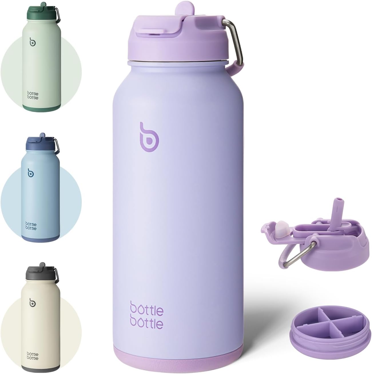 Bottle Bottle Insulated Water Bottle 950ml(32oz) Stainless Steel Sports Water Bo...
