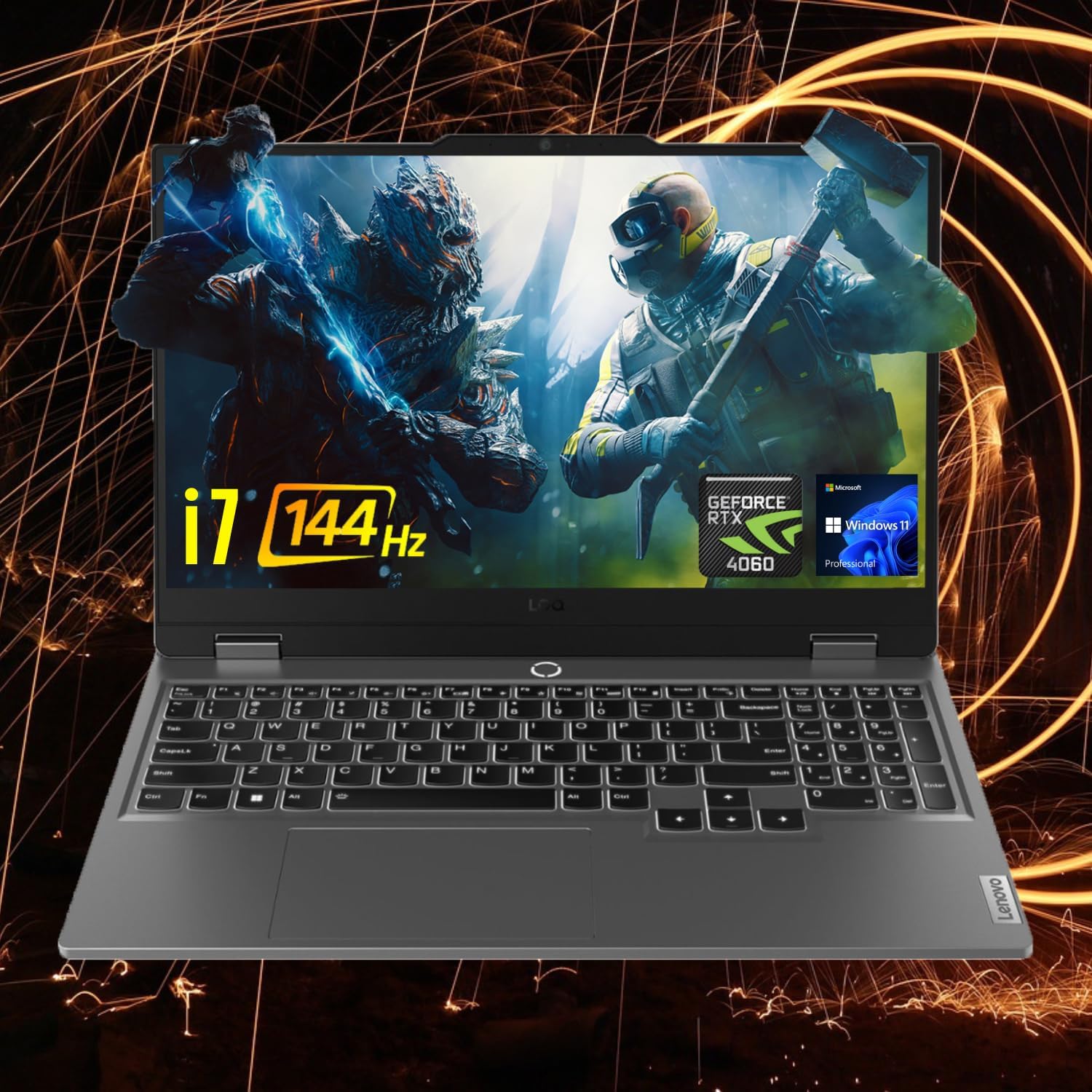 Lenovo LOQ i7 Premium Gaming Laptop, 15.6" FHD 144Hz, i7-13650HX (Beats i9-12900...