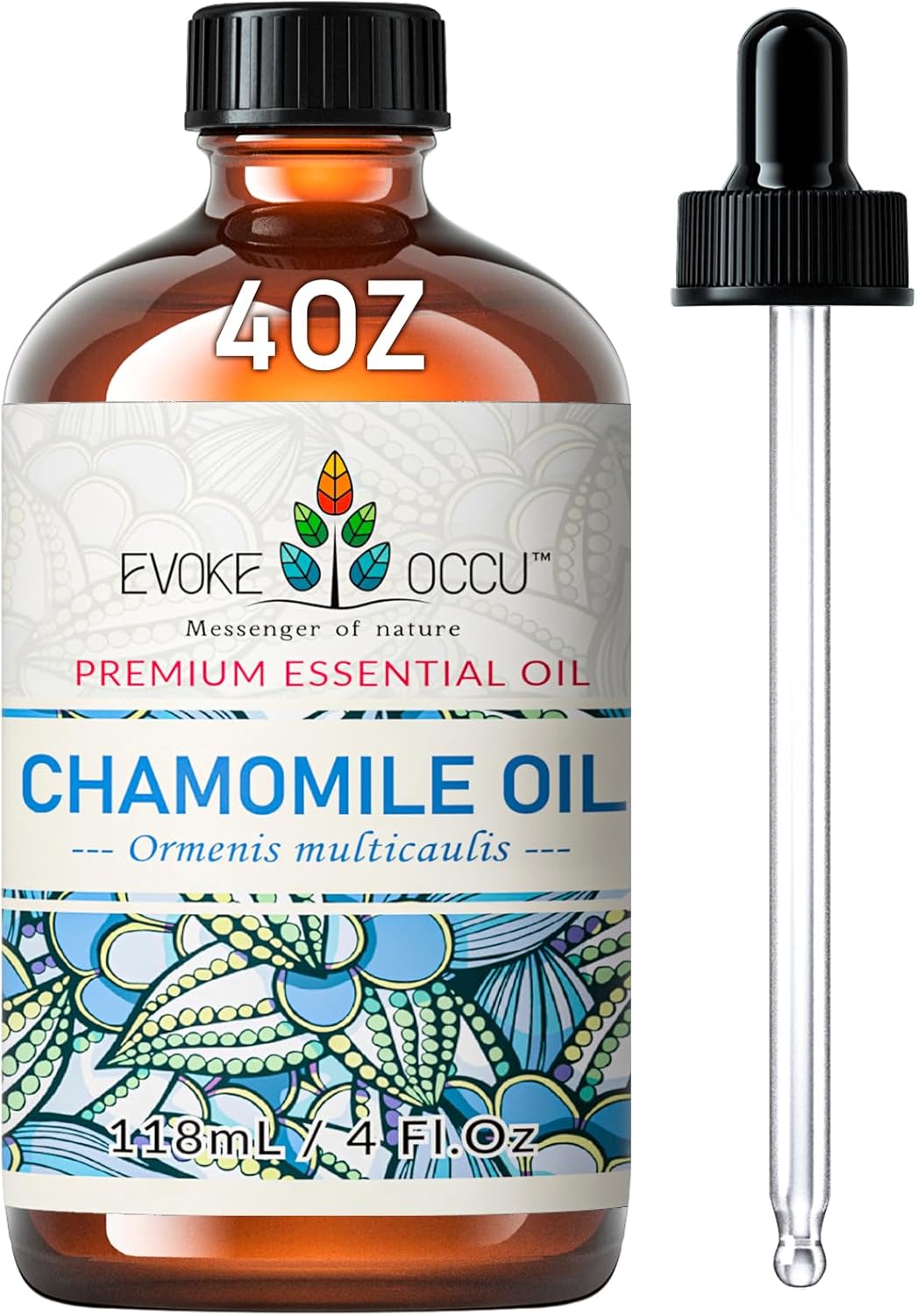 EVOKE OCCU Chamomile Essential Oil 118ml, Pure Chamomile Oil for Skin Hair Diffu...