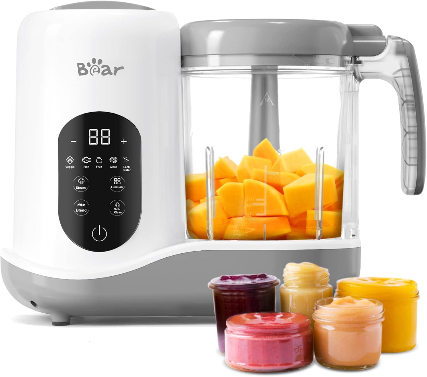 Bear Baby Food Processer, Auto Cooking and Grinding with 4 Menu Multifunctional...