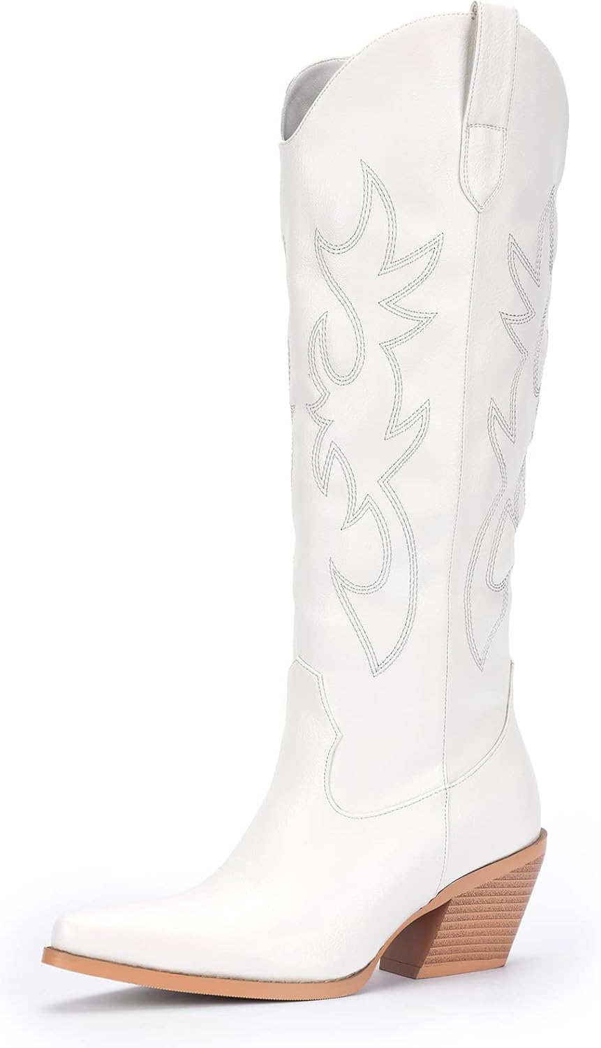 Stylish Pasuot Western Cowboy Boots, Exceptional Cowgirl Boots for Women with Kn...