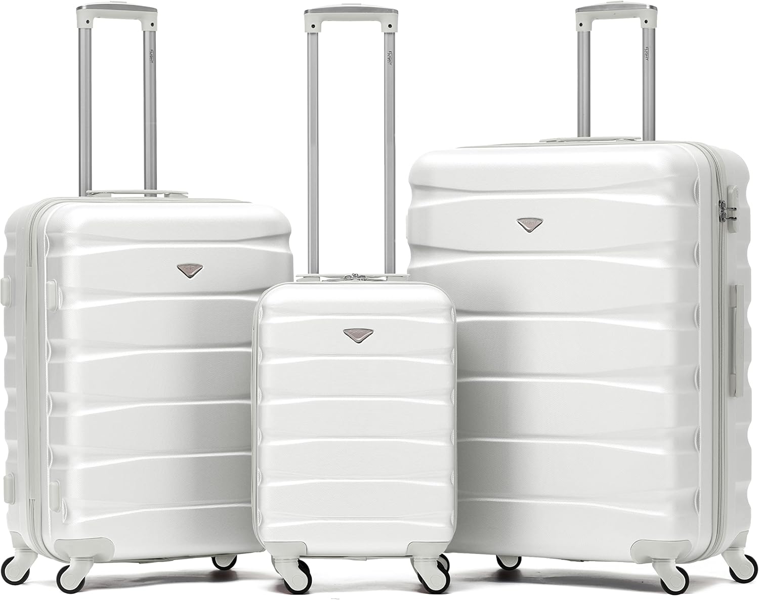 Flight Knight Luggage Set, Premium Set of 3 Lightweight Suitcases, Durable 4 Whe...