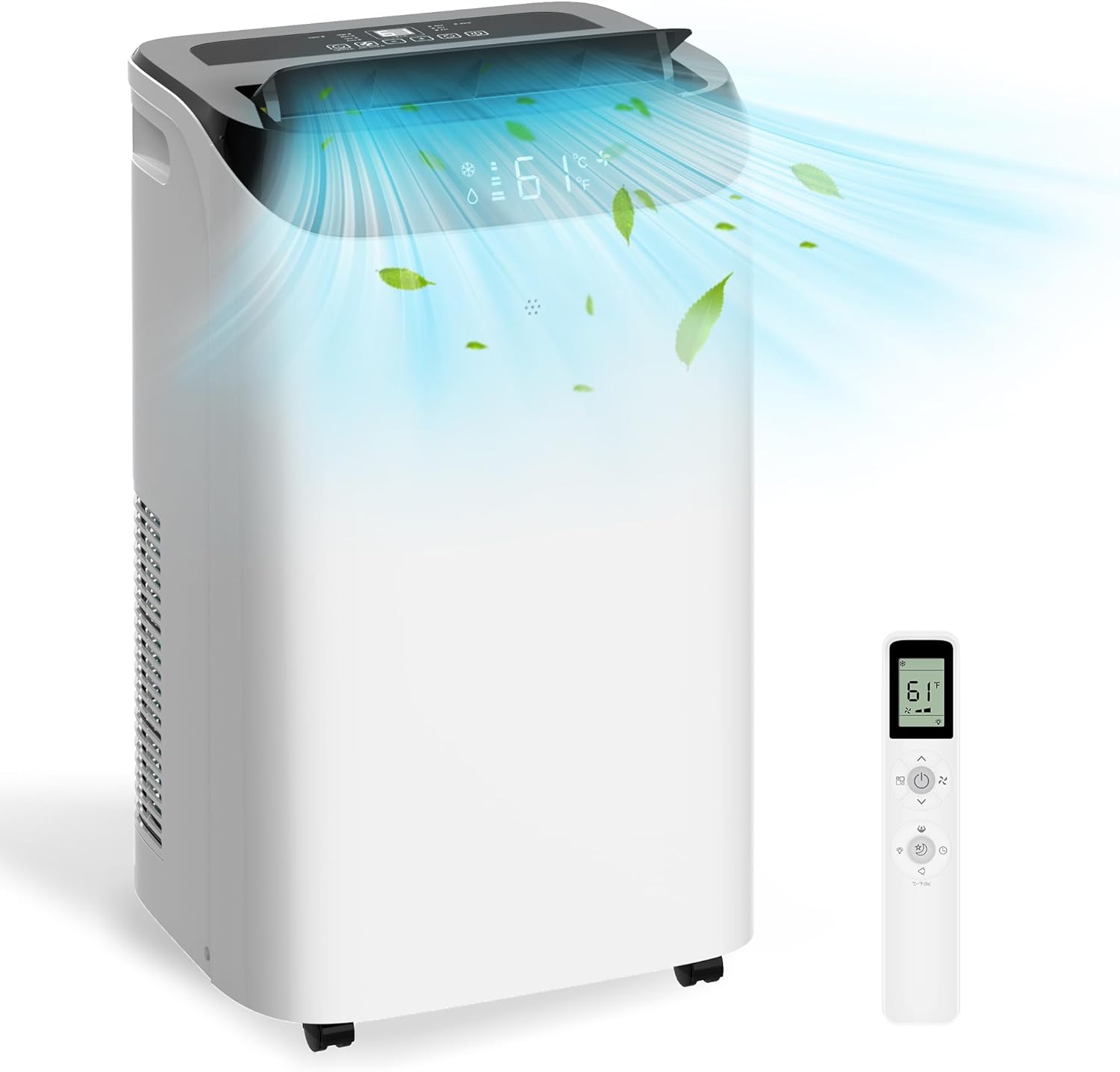14,000 BTU Portable Air Conditioner Cools Up to 700 Sq.Ft, 3-IN-1 Energy Efficie...