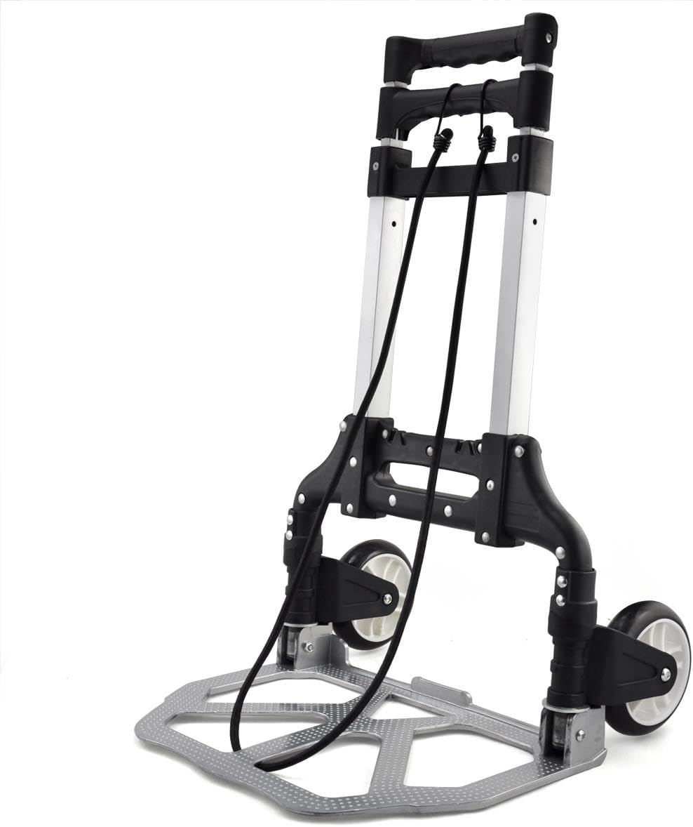 Yaheetech Aluminium Folding Foldable Hand Trolley, Sack Truck Barrow Cart, Heavy...