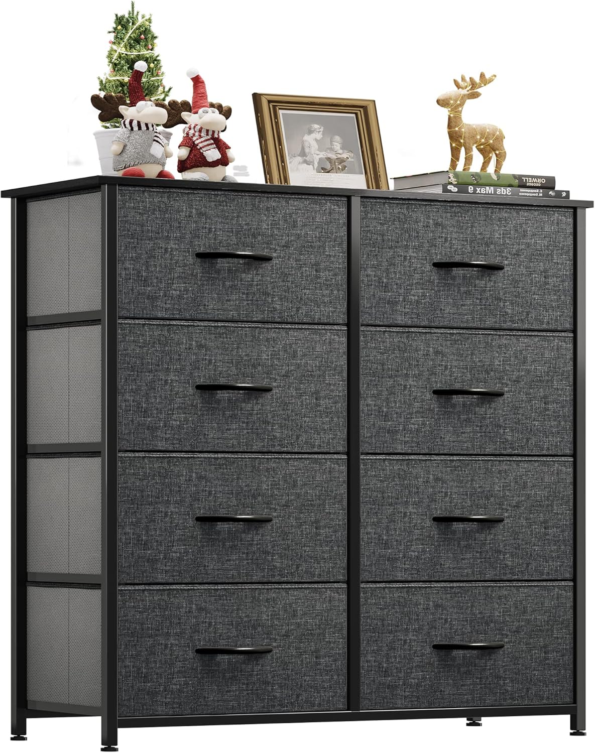 Stylish YITAHOME Chest of Drawers, Special Fabric Dresser with 8 Drawers, Unique...