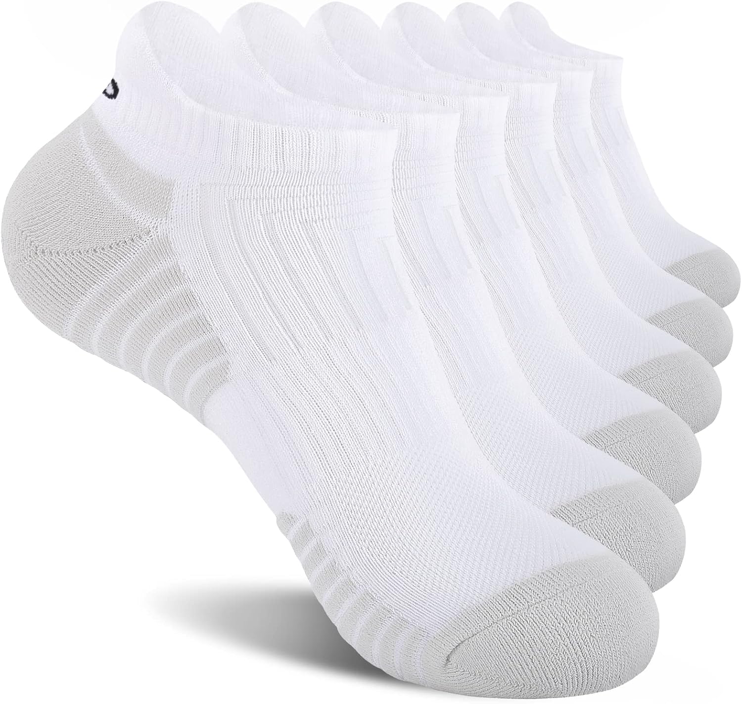 coskefy Running Socks, High-Quality Thick Cushion Ankle Socks, Unique Anti-Blist...