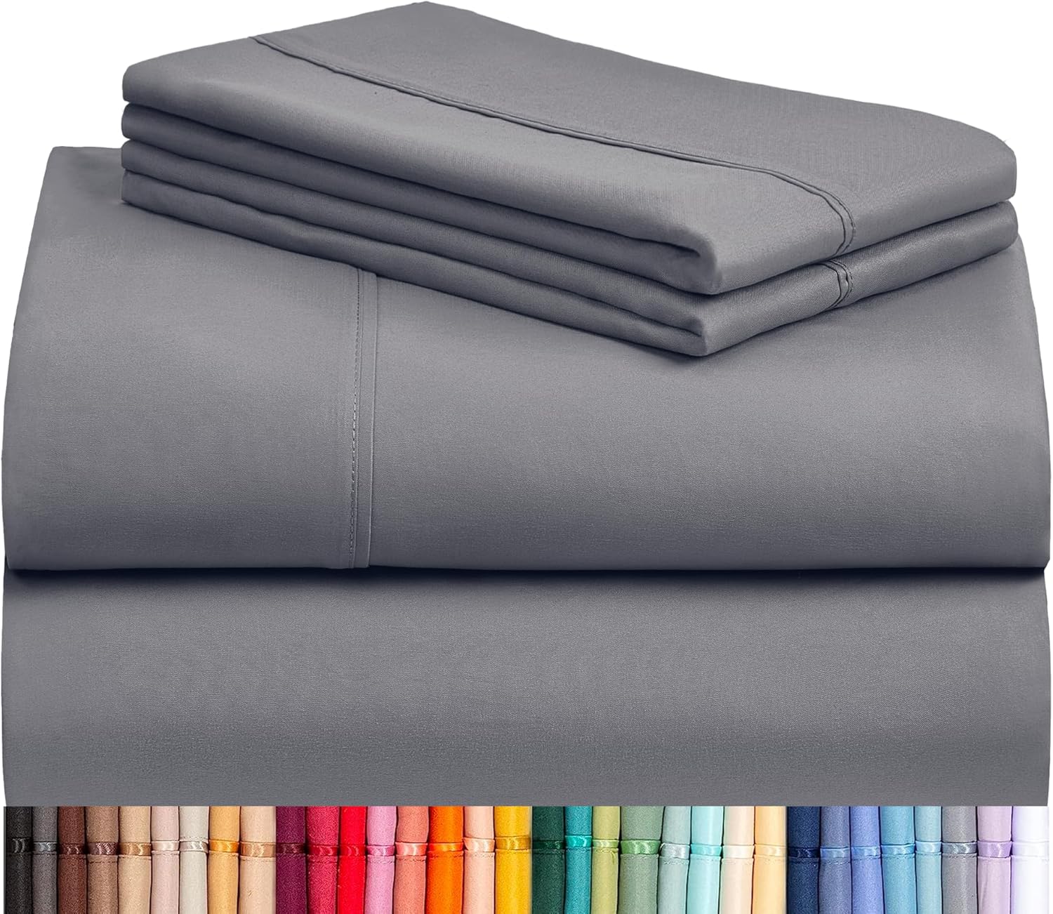 Premium LuxClub Queen Sheet Set, Special Queen Size Deep Pockets for 18 Inches,...