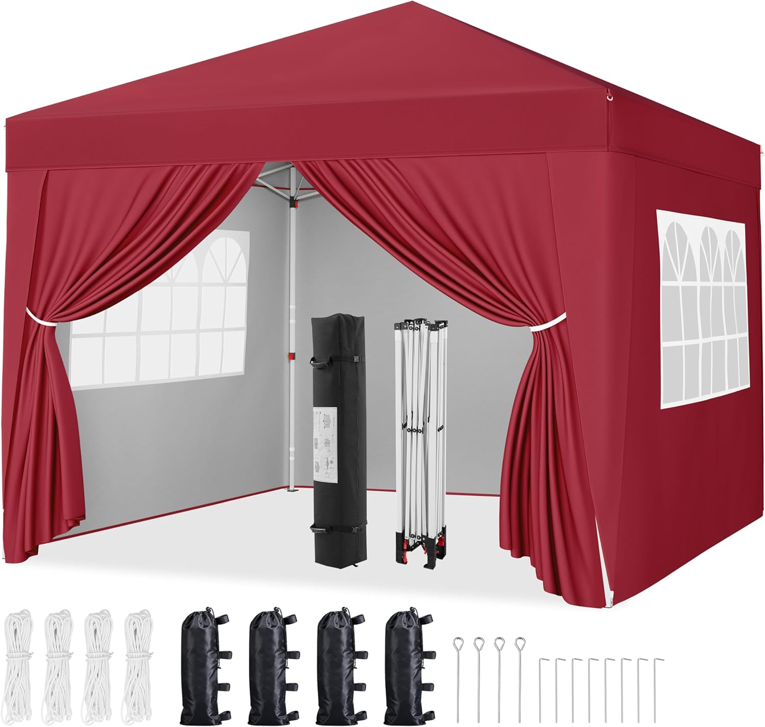 Premium Yaheetech Pop-Up Gazebo, High-Quality Gazebo Canopy with Removable 4 Sid...