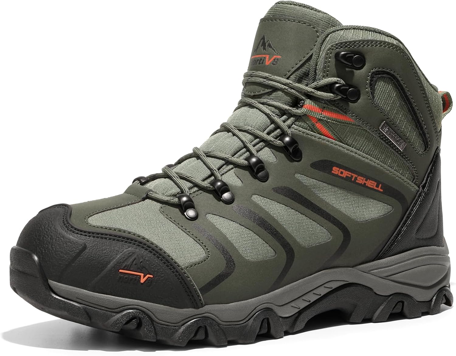NORTIV 8 Men's Hiking Boots, Special Ankle High Waterproof Outdoor Shoes, Innova...