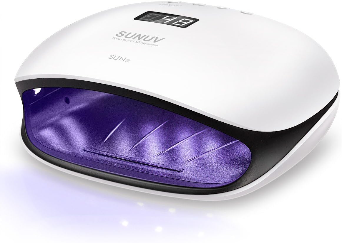 UV Led Nail Lamp, 48W UV Nail Dryer SUN4 for Shellac Manicure Gel with 4 Timers,...