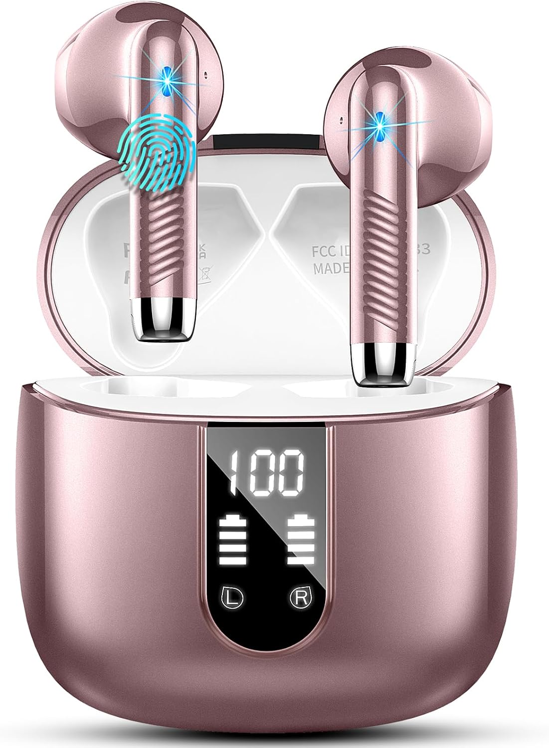 Wireless Earbuds, Bluetooth 5.4 Headphones in Ear 2025 Wireless Earphones with 4...