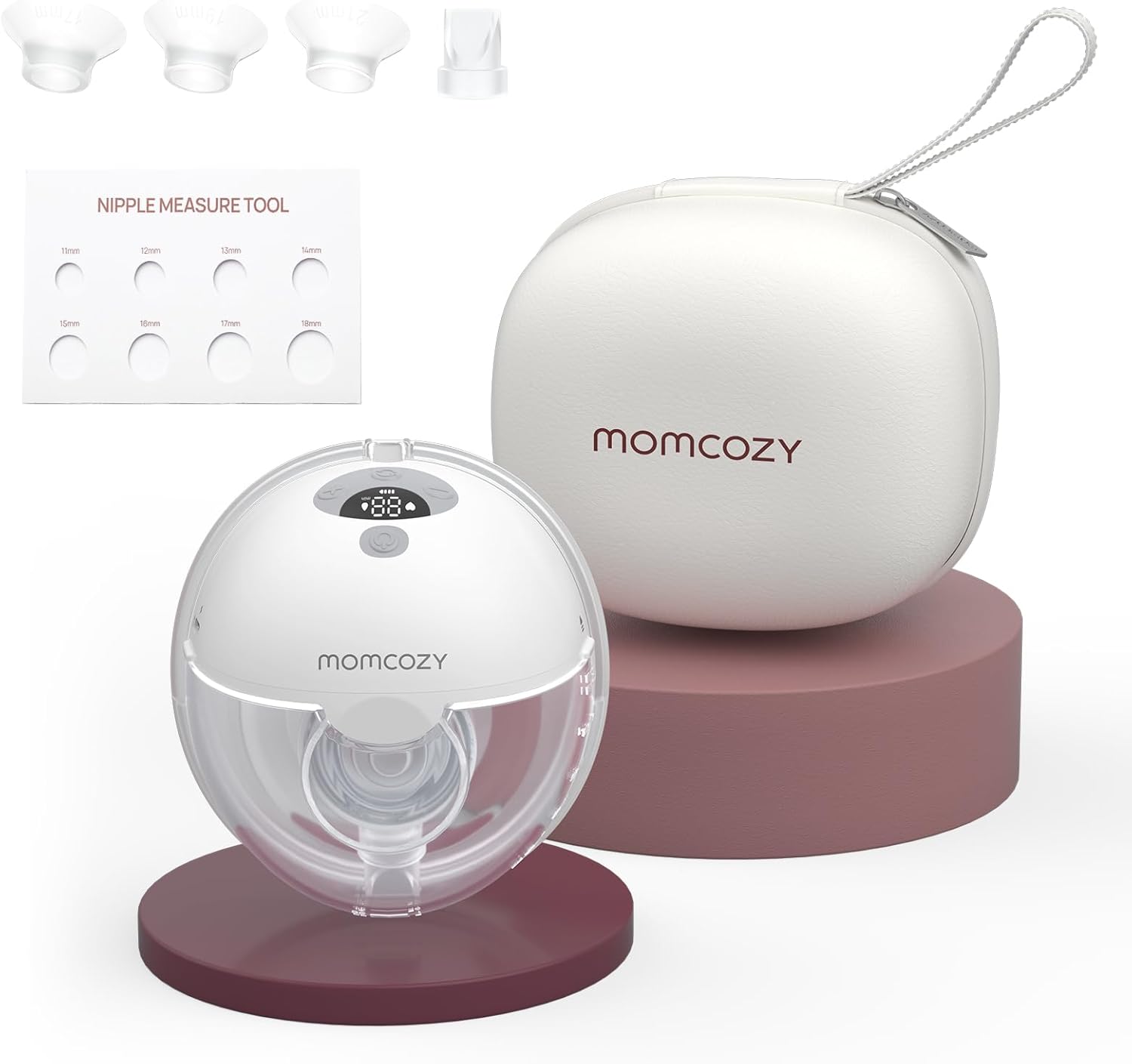 Momcozy M5 Hands Free Breast Pump, Wearable Pump of Baby Mouth Double-Sealed Fla...