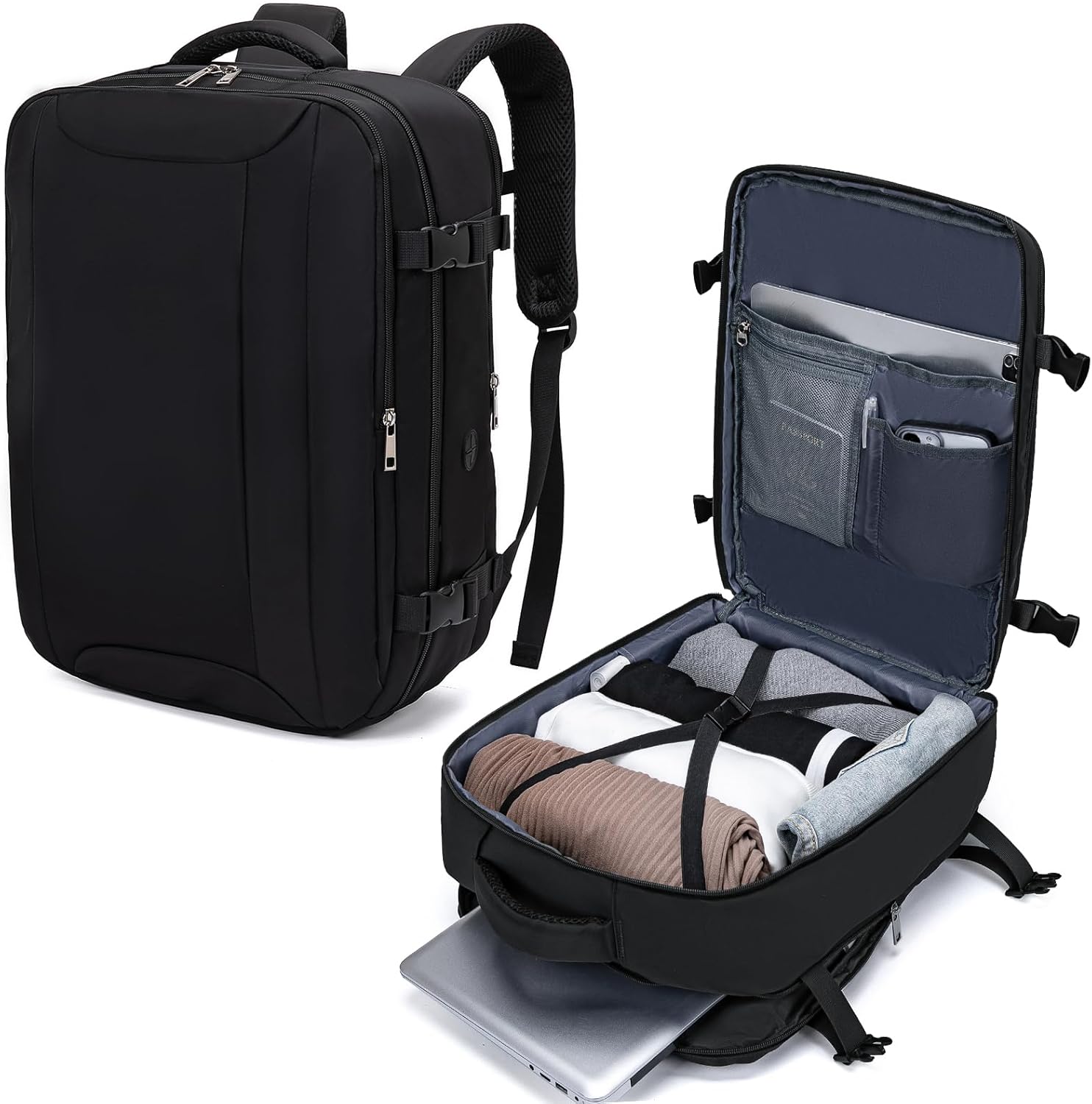 Hayayu for Easyjet Cabin Bag 45x36x20, Waterproof Underseat Cabin Bag Travel Bac...
