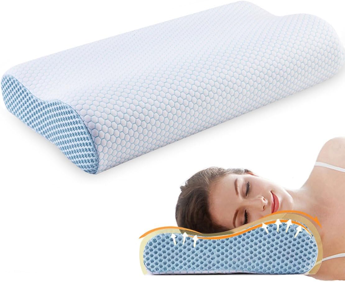 Ecosafeter 2025 New Upgrade Memory Foam Pillow- Cervical Orthopedic Deep Sleep N...