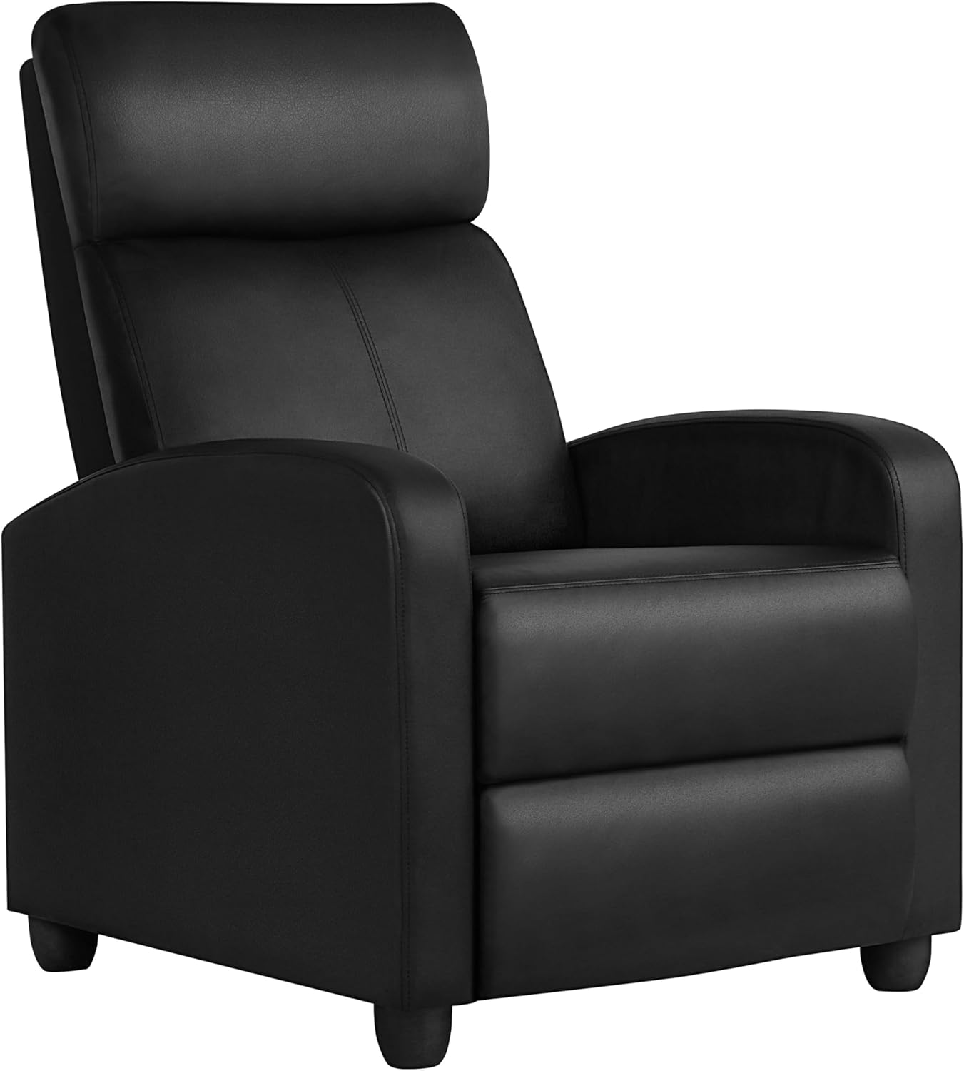 Yaheetech Recliner Armchair Single Padded Seat PU Leather Sofa Lounge Home Livin...