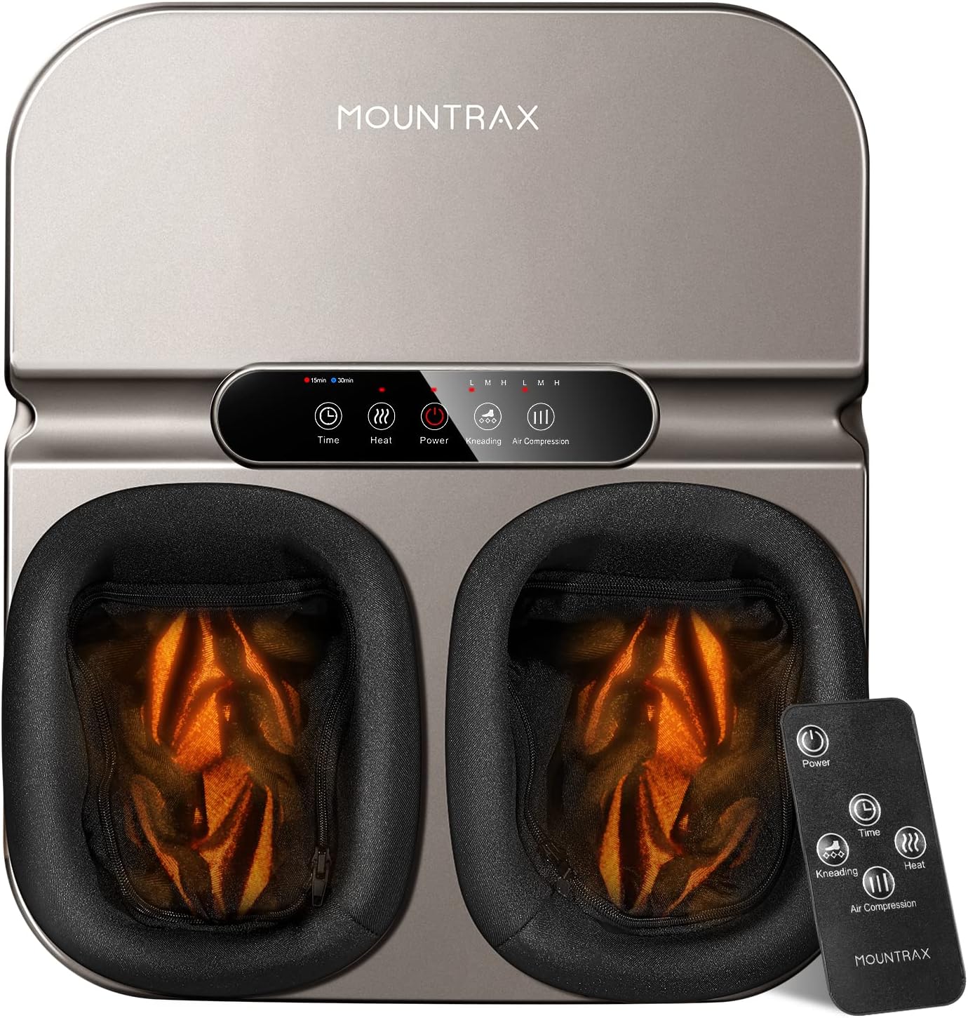 MOUNTRAX Foot Massager Machine with Heat, Gifts for Women Men, Shiatsu Foot Mass...