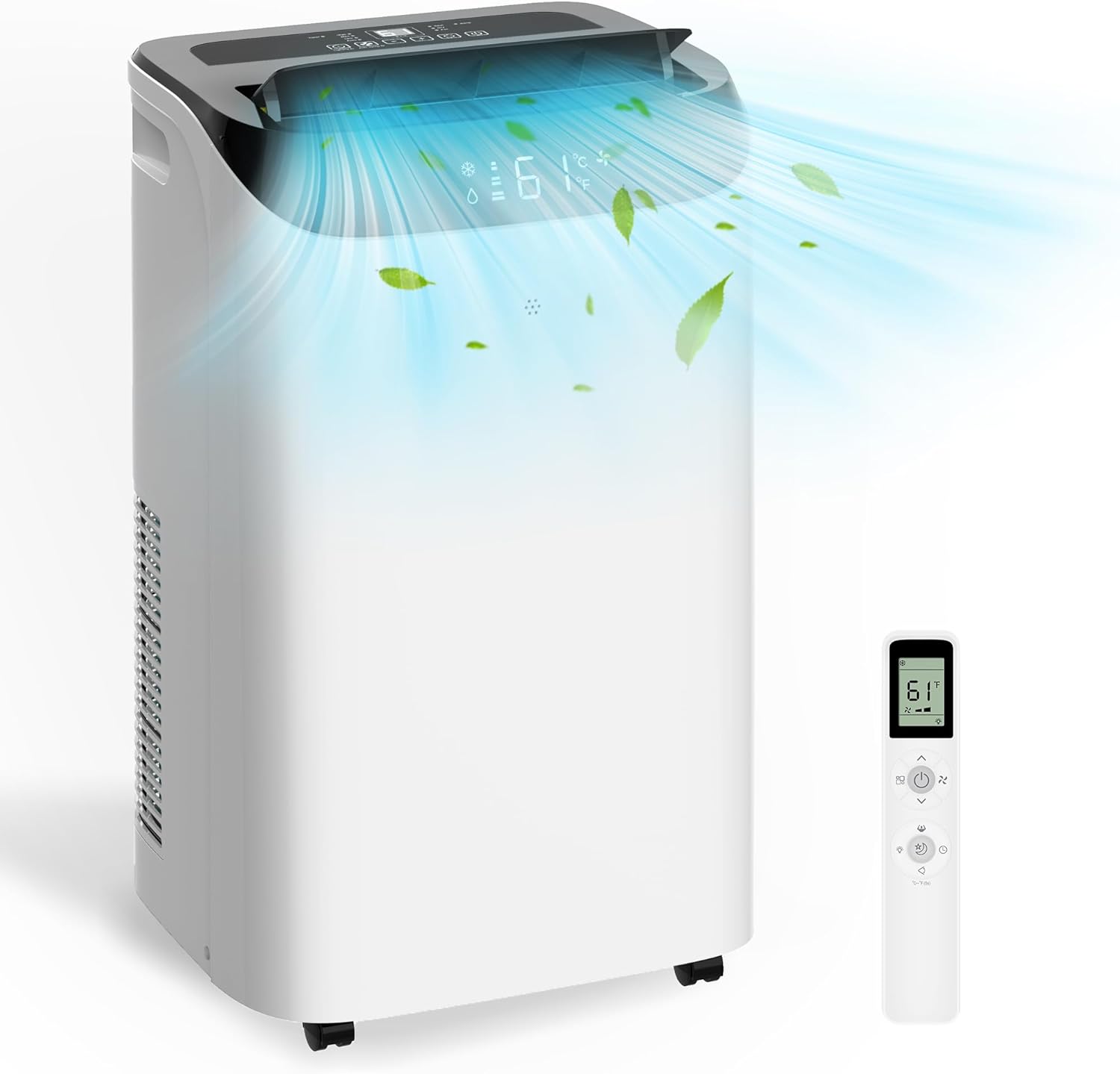 12,000 BTU Portable Air Conditioner Cools Up to 500 Sq.Ft, 3-IN-1 Energy Efficie...