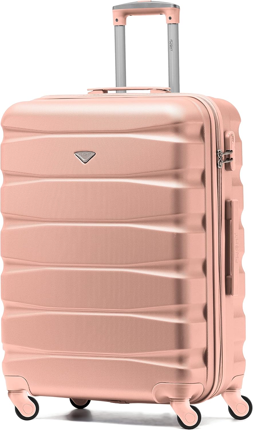 Flight Knight Medium Suitcase, Special Lightweight Suitcase with 4 Wheel ABS Har...