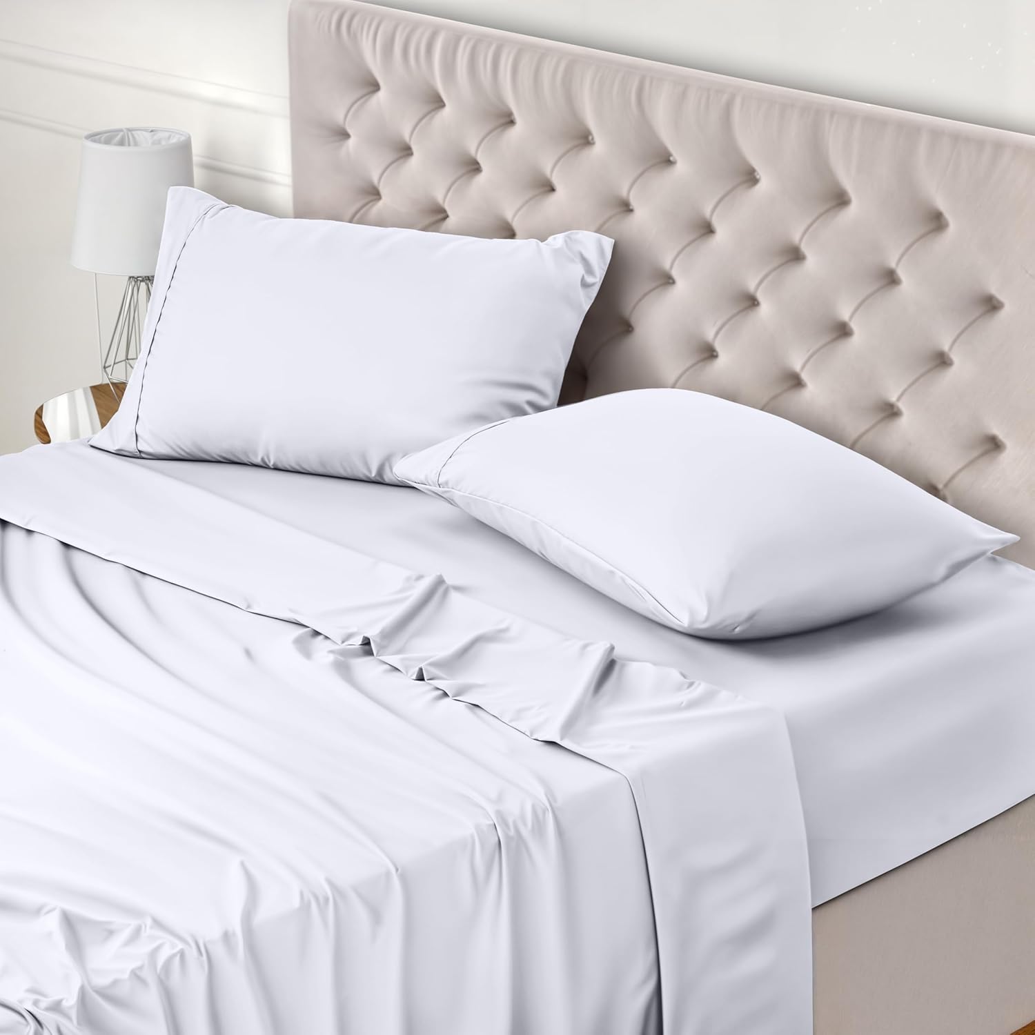 Utopia Bedding Bed Sheet Set, Special King Size Bed Sheet Set, High-Quality Whit...