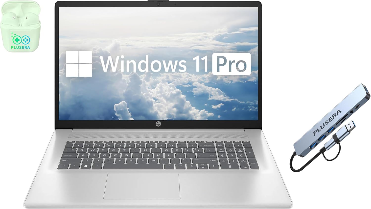 HP 17.3" FHD Business & Student Laptop Computer, 64GB RAM 2.5TB Storage (2TB SSD...