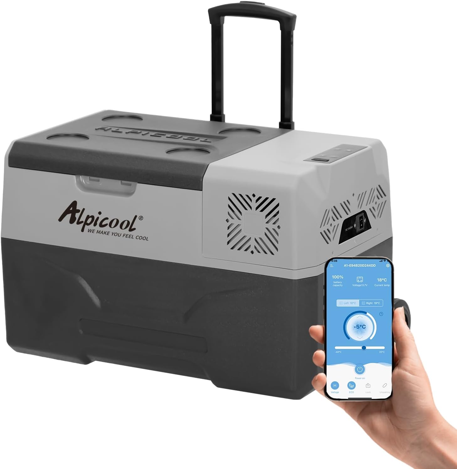 Alpicool CX30 30L Compressor Car Refrigerator, Portable Camping Fridge DC 12v Fr...