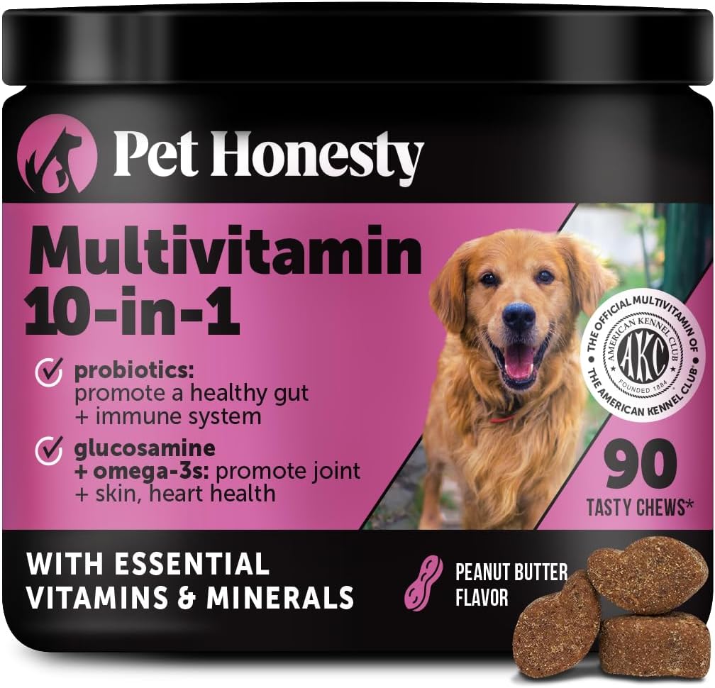 Pet Honesty Multivitamin Dog Supplement, Glucosamine chondroitin for Dogs, Probi...