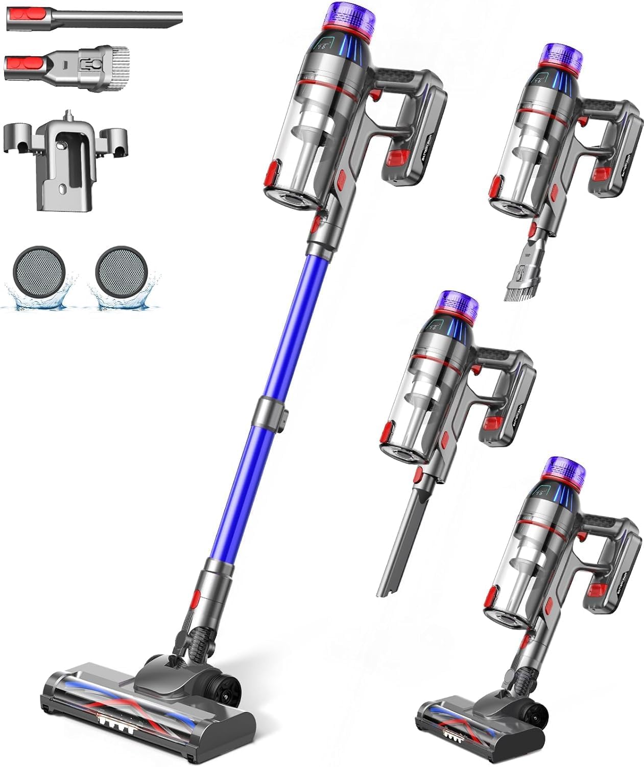 Cordless Stick Vacuum Cleaner, Powerful Vacuum Cleaner with Power Suction, Speci...