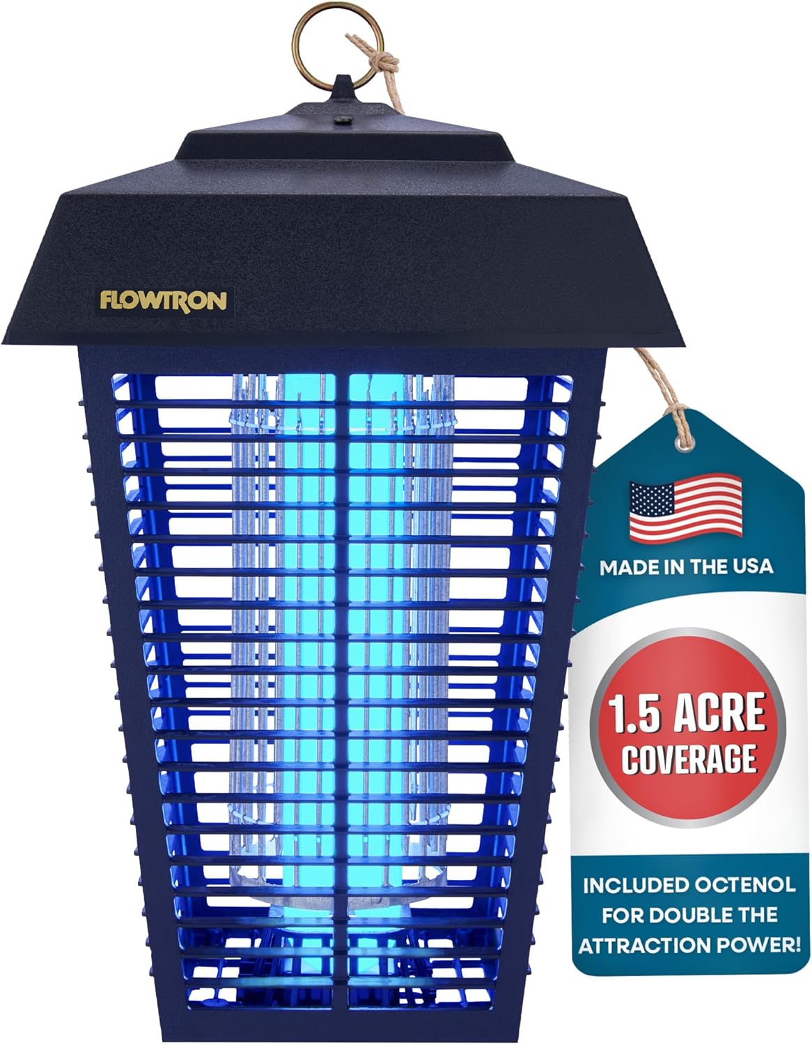 High-Quality Flowtron Bug Zapper, Powerful Bug Zapper for 1-1/2 Acre Outdoor Cov...