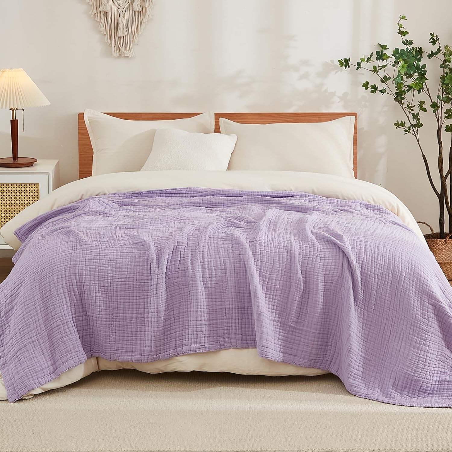 Premium EMME Cotton Blanket, Special Soft Muslin Blanket King Size, High-Quality...