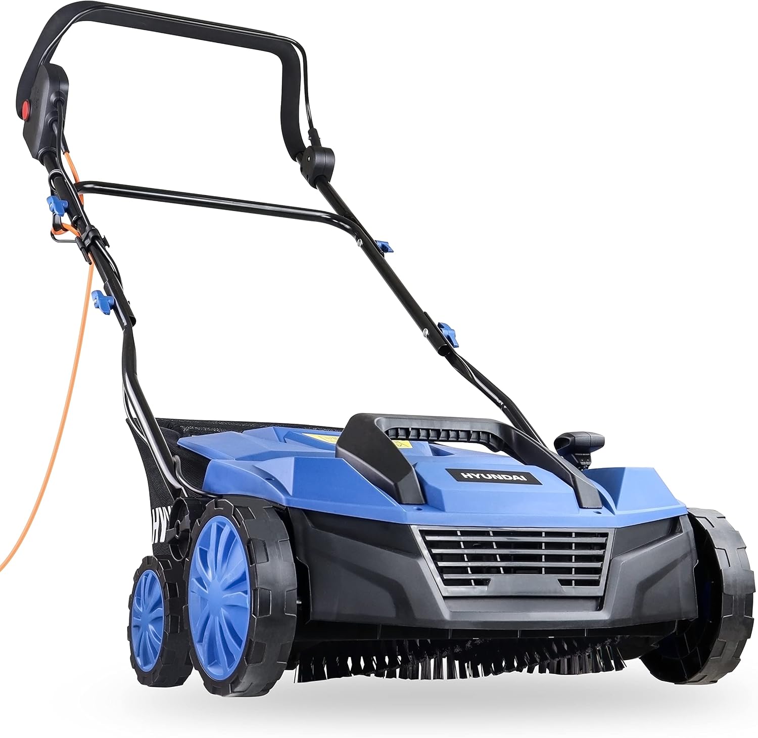 Hyundai 1600W 15'' 38cm Artificial Grass Sweeper Multi-use Brush 45 Litre Collec...