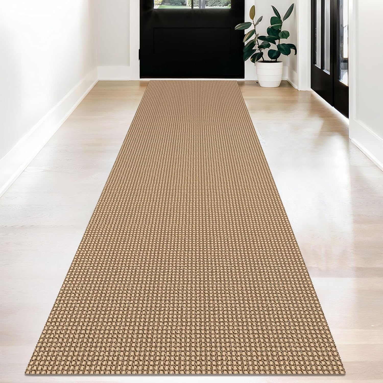 KOZYFLY Long Runners for Hallways 2.6x12 ft Washable Kitchen Runner Non Slip Rub...