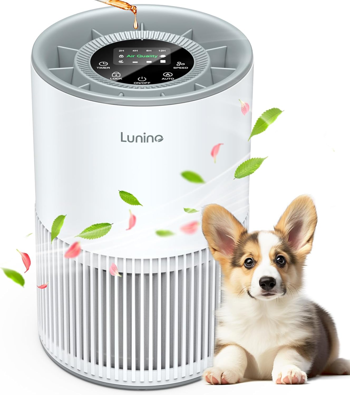 Air Purifiers for Home Large Room up to 1200ft², LUNINO H13 True HEPA Air Purifi...