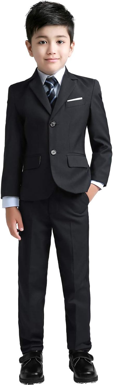 YuanLu Boys Suit for Kids Tuxedo Wedding Ring Bearer Outfit Boy Formal Suits 5 P...
