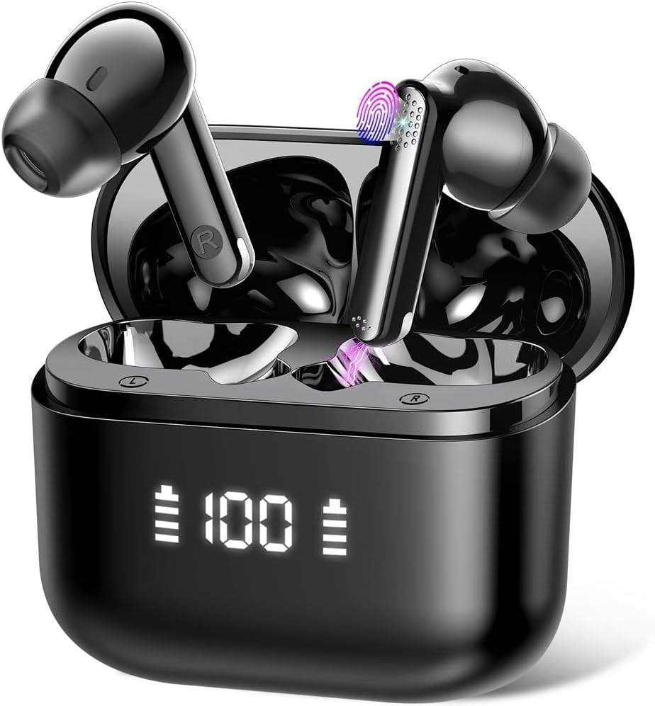 AI Language Translator Earbuds, 3-in-1 Bluetooth 5.3 Translation Headphones with...