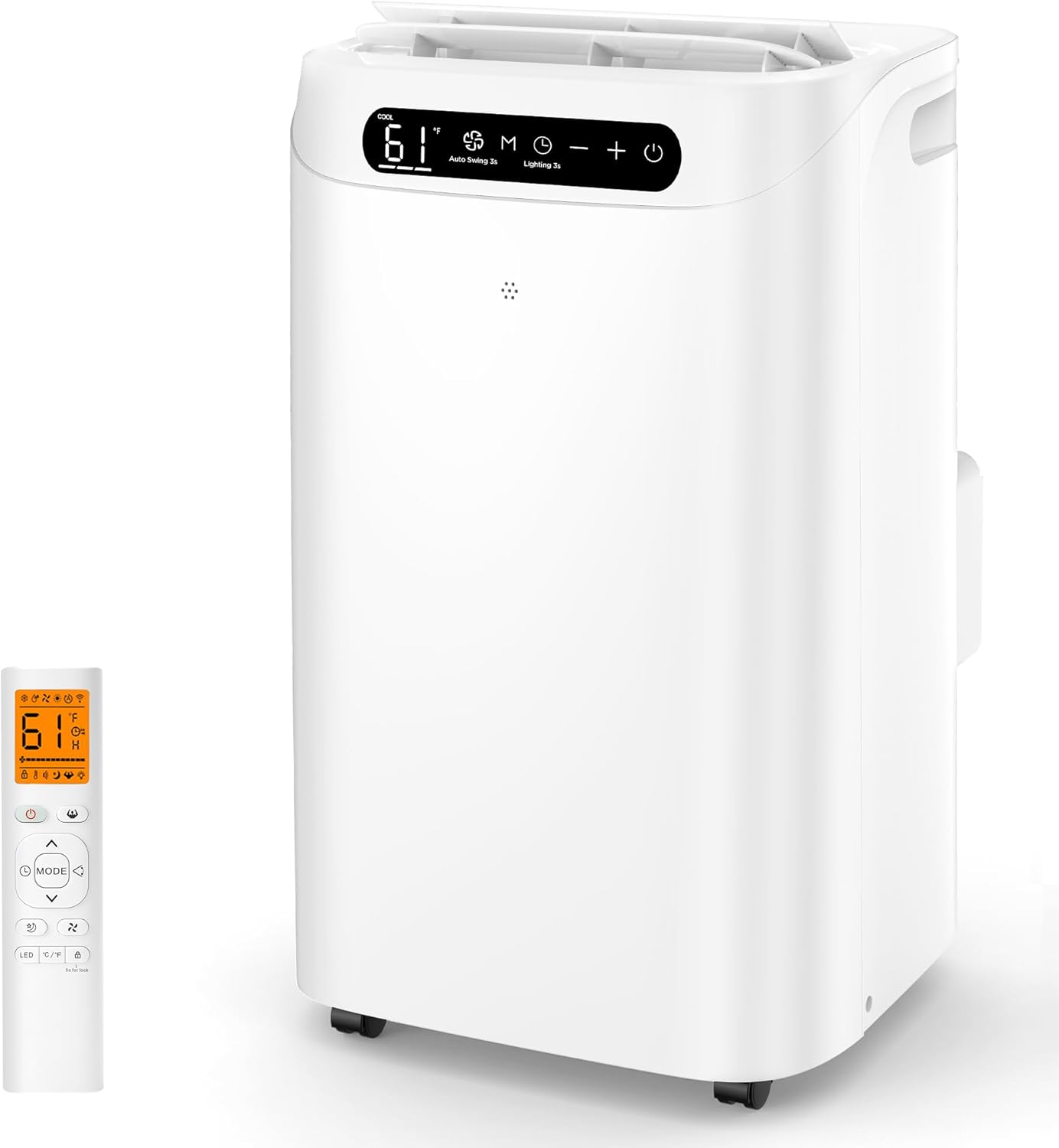 Portable Air Conditioners 14000Btu with Remote Control, 3-in-1 Free Stand Smart...