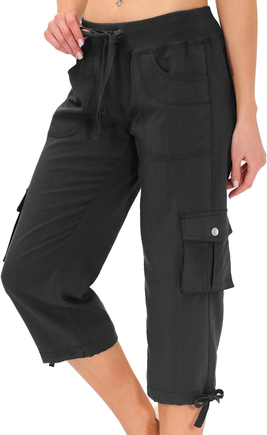 MoFiz Womens Capris, Special Loose Fit Capri Pants with Pockets, Innovative Casu...