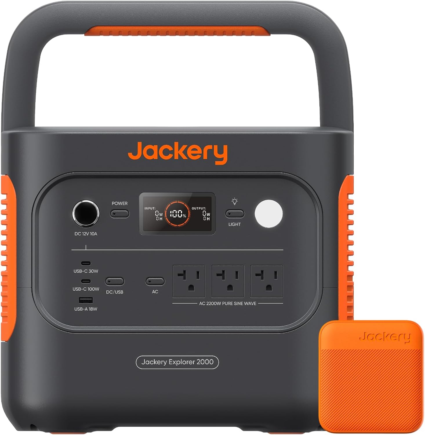 Jackery Explorer 2000 v2 Portable Power Station and 102W Fast Charger, 2042Wh/22...
