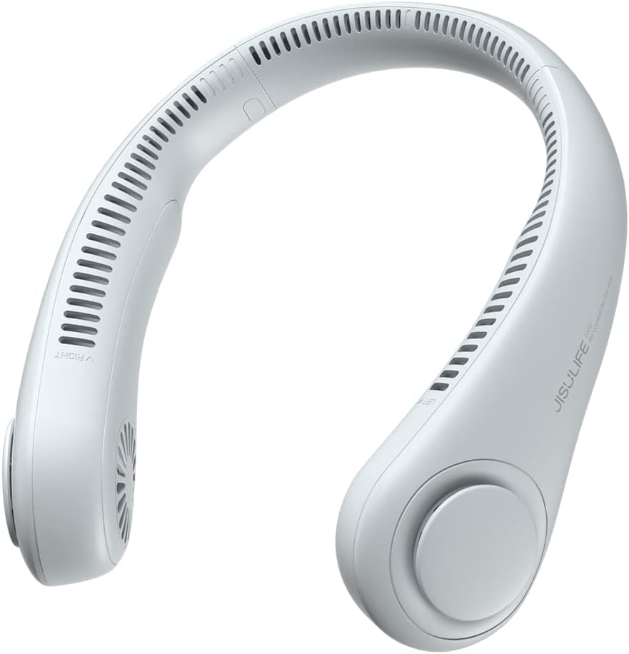 JISULIFE Portable Neck Fan, Hands-Free Bladeless,...