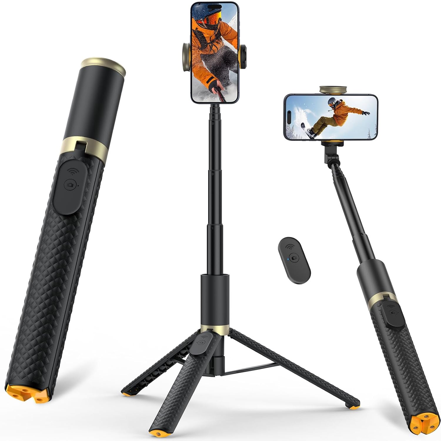High-Quality 62" Phone Tripod, Special Tripod Stand for Smartphones, Reliable Ph...