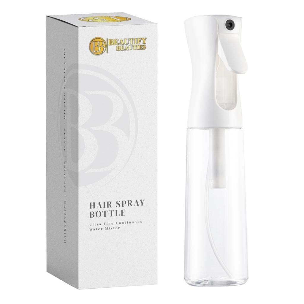 BeautifyBeauties Spray Bottle For Hair – Continuous Mister Spray Bottle for Hair...