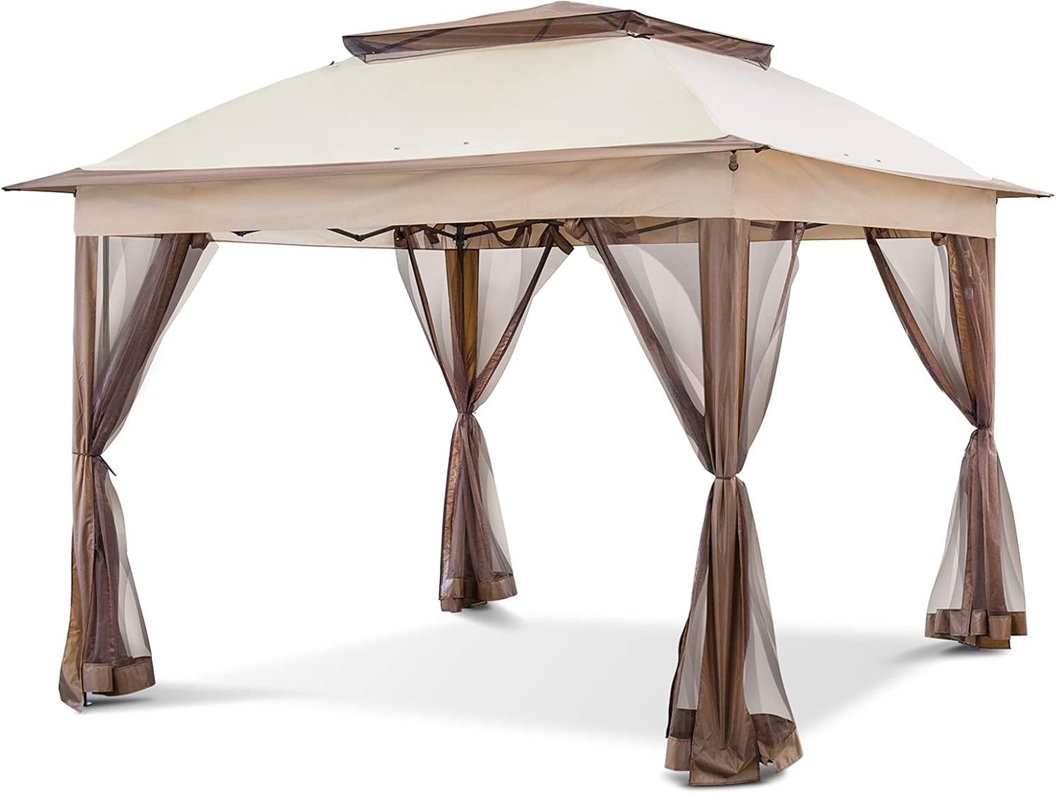 COOS BAY 11x11 Pop Up Instant Gazebo Tent with Mosquito Netting Outdoor Canopy S...