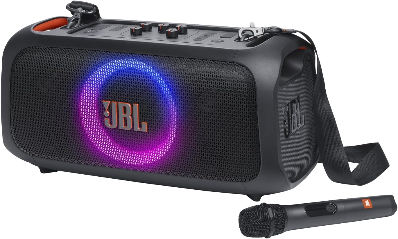 JBL PartyBox On-The-Go Essential - Portable Party Speaker with Built-in Lights a...