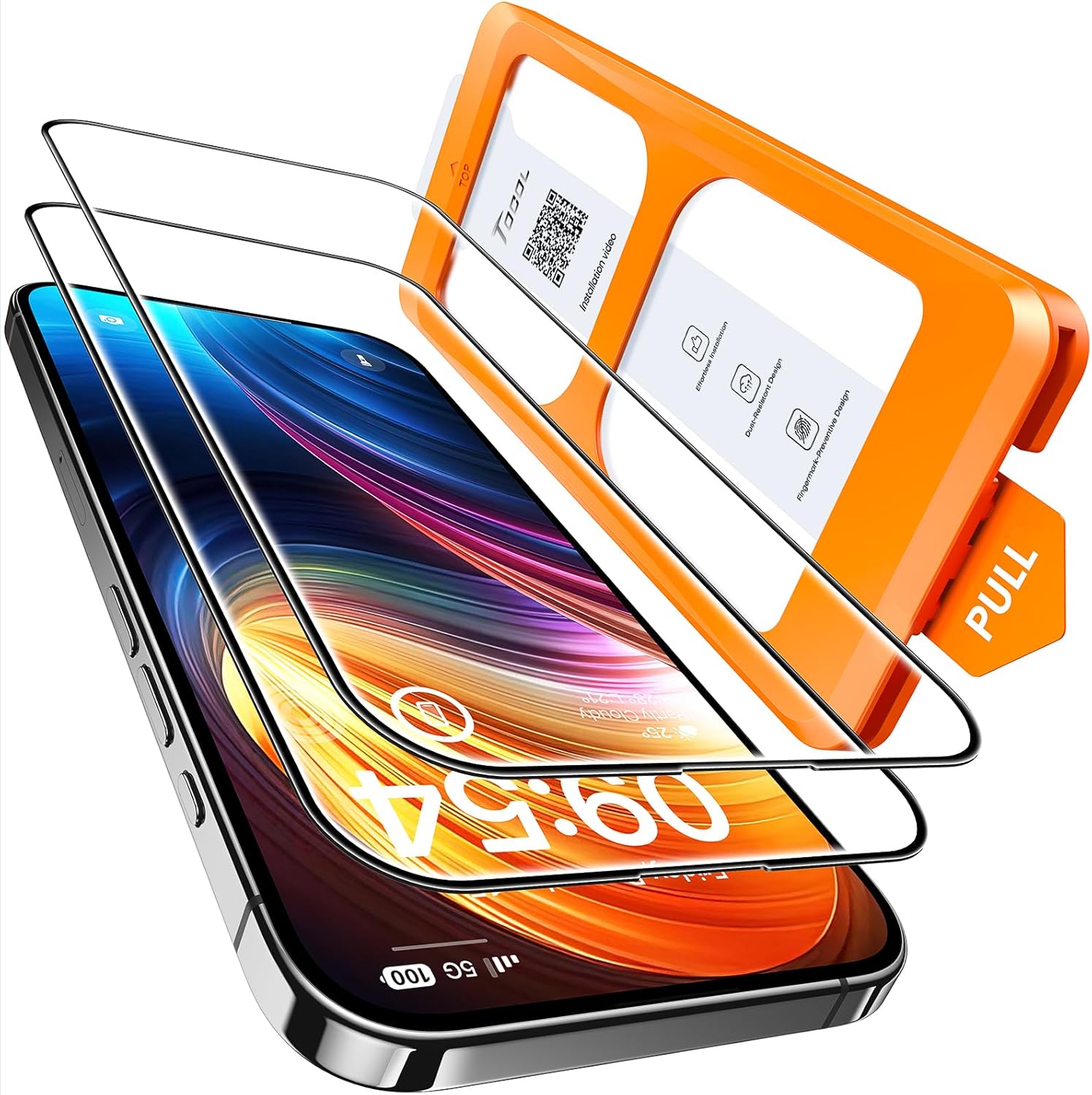 TOCOL 2 Pack for iPhone 16 Plus, Special Screen Protector for iPhone 15 Plus, Hi...