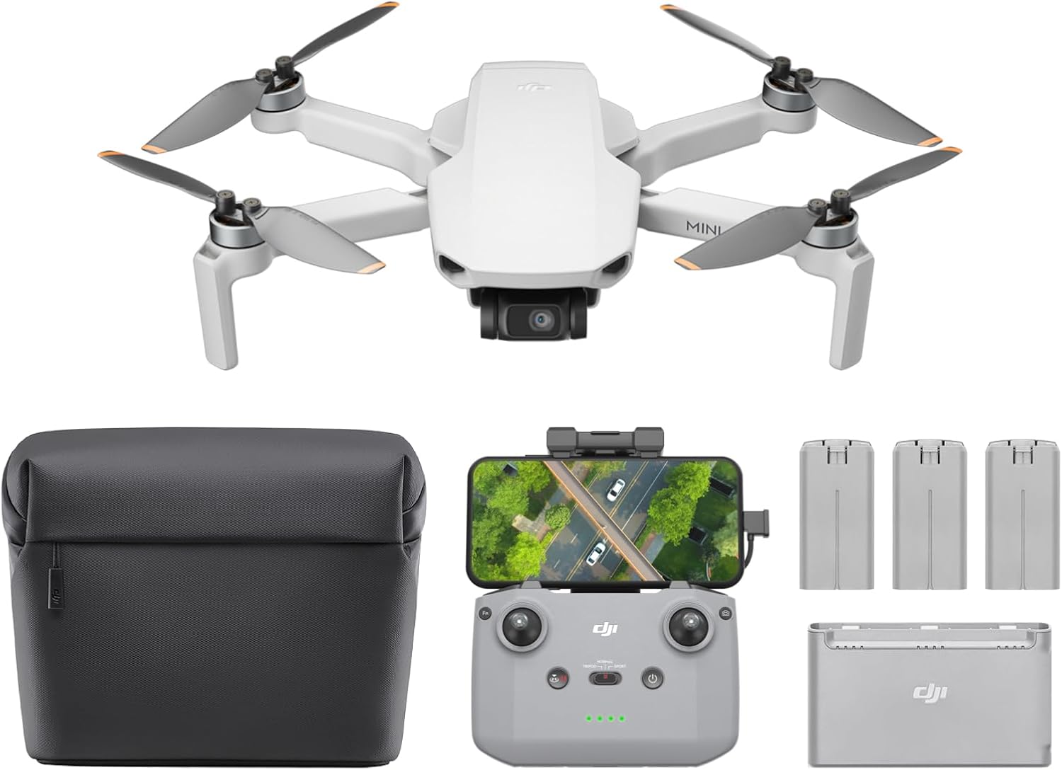 DJI Mini 4K Fly More Combo, Premium Drone with 4K UHD Camera, Lightweight Drone...